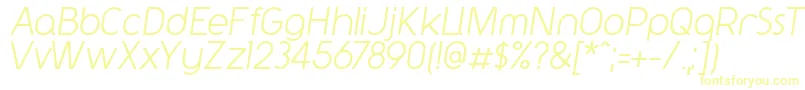Шрифт Y2kNeophyteItalic – жёлтые шрифты