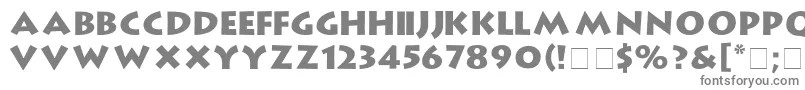 Шрифт GibElTarikExtendedBold – серые шрифты на белом фоне
