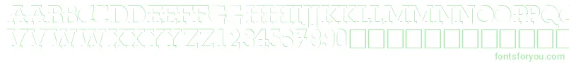 FabdecocapssskRegular Font – Green Fonts on White Background