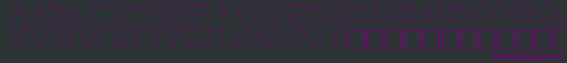 FabdecocapssskRegular Font – Purple Fonts on Black Background