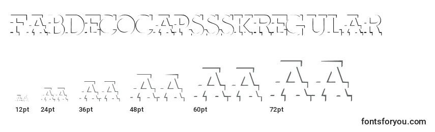 Размеры шрифта FabdecocapssskRegular