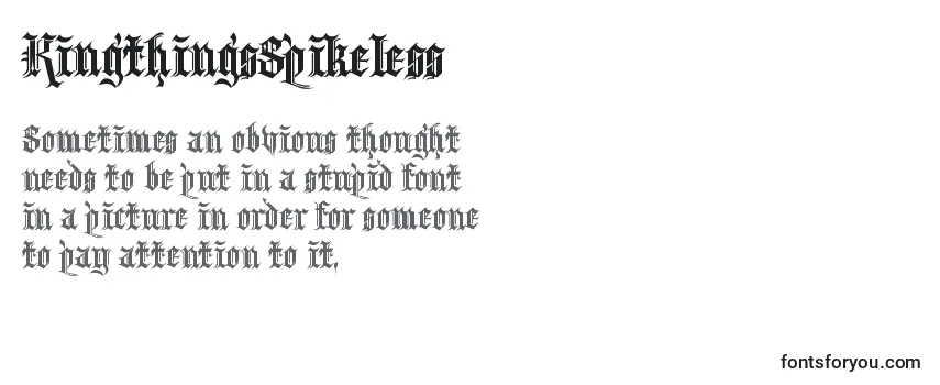 Schriftart KingthingsSpikeless