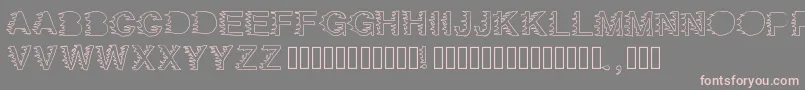 フォントHellyeah – 灰色の背景にピンクのフォント