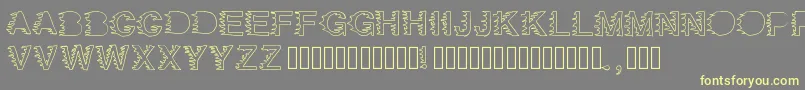 Hellyeah Font – Yellow Fonts on Gray Background