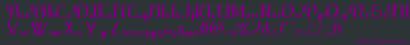 Erasmusinline Font – Purple Fonts on Black Background