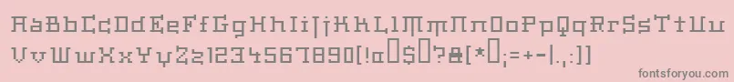 Haiku Font – Gray Fonts on Pink Background
