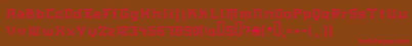 Haiku Font – Red Fonts on Brown Background