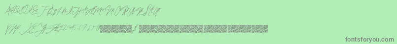 Brokenfixed Font – Gray Fonts on Green Background