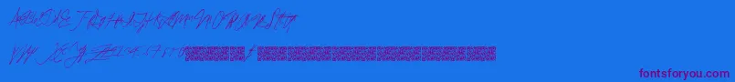 Brokenfixed Font – Purple Fonts on Blue Background