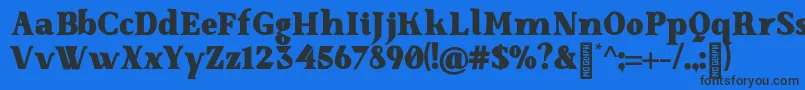 More about SenzabellaBlack Font SenzabellaBlack Font – Black Fonts on Blue Background