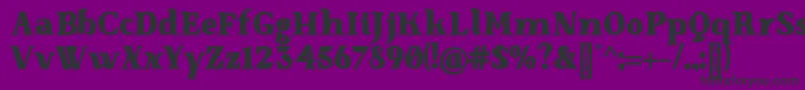 Fonte SenzabellaBlack – fontes pretas em um fundo violeta