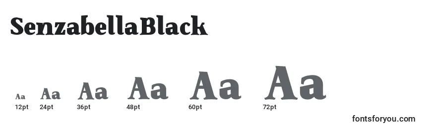SenzabellaBlack Font Sizes