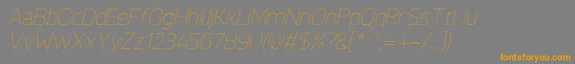 Más sobre la fuente KnulUltralightitalic fuente KnulUltralightitalic – Fuentes Naranjas Sobre Fondo Gris
