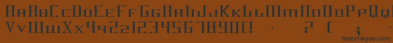 Darkwind Font – Black Fonts on Brown Background
