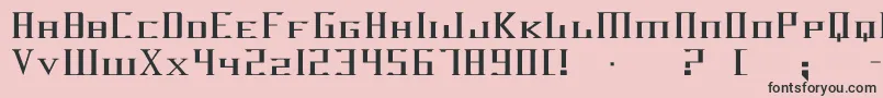 Darkwind Font – Black Fonts on Pink Background