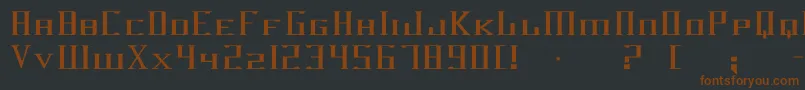 Darkwind Font – Brown Fonts on Black Background