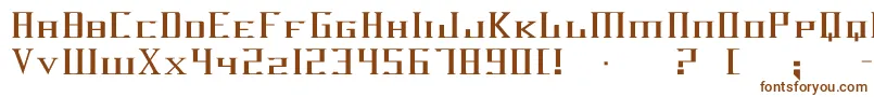 Darkwind-fontti – ruskeat fontit valkoisella taustalla