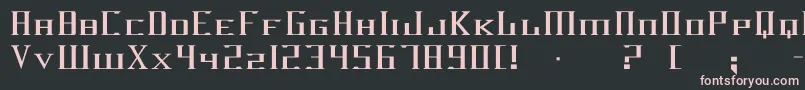 Darkwind Font – Pink Fonts on Black Background