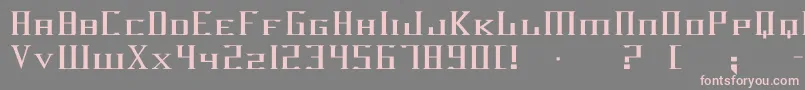Darkwind-Schriftart – Rosa Schriften auf grauem Hintergrund