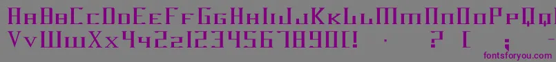 Darkwind Font – Purple Fonts on Gray Background