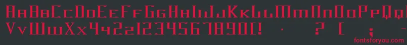 Darkwind Font – Red Fonts on Black Background