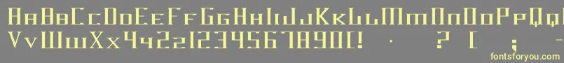 Шрифт Darkwind – жёлтые шрифты на сером фоне