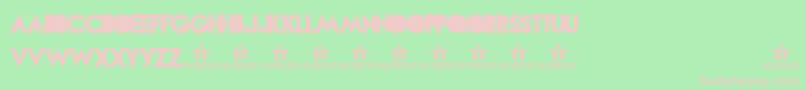 NovasolidTrial Font – Pink Fonts on Green Background