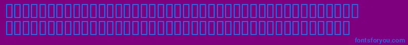 Shlomoaleichemsh-Schriftart – Blaue Schriften auf violettem Hintergrund