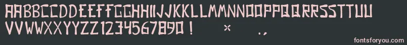 GomoRegular Font – Pink Fonts on Black Background