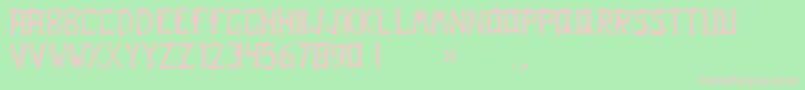 GomoRegular Font – Pink Fonts on Green Background