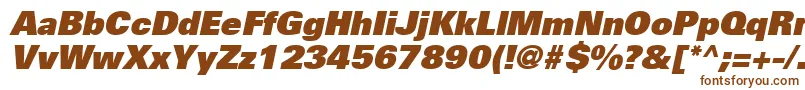 UniversLt85ExtraBlackOblique Font – Brown Fonts