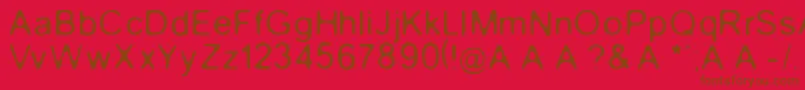 GaussianBlur Font – Brown Fonts on Red Background