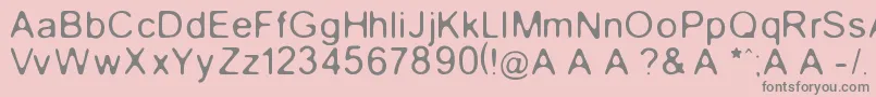 GaussianBlur Font – Gray Fonts on Pink Background