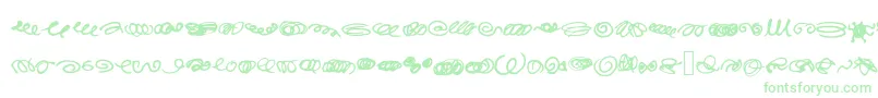 RandomSwirls-Schriftart – Grüne Schriften