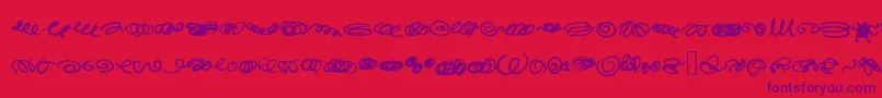 RandomSwirls Font – Purple Fonts on Red Background