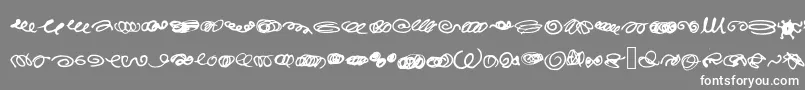 RandomSwirls Font – White Fonts on Gray Background