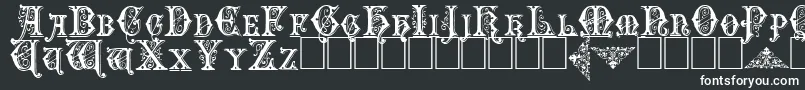 Шрифт Emporiumcapitals – белые шрифты