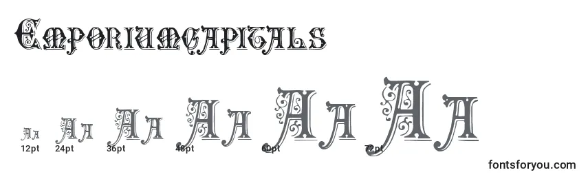 Размеры шрифта Emporiumcapitals