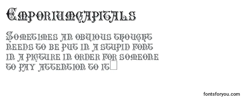 Überblick über die Schriftart Emporiumcapitals