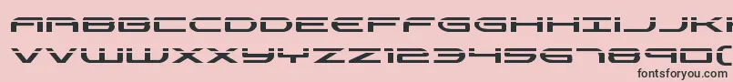 Antietamlaser-Schriftart – Schwarze Schriften auf rosa Hintergrund