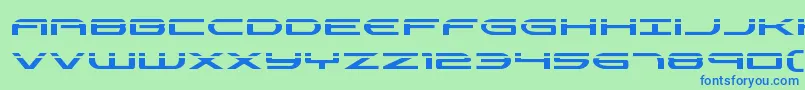 Antietamlaser Font – Blue Fonts on Green Background