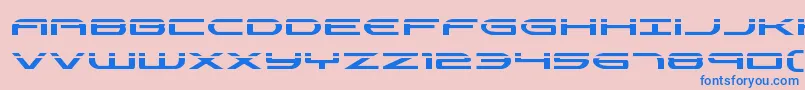 Antietamlaser Font – Blue Fonts on Pink Background