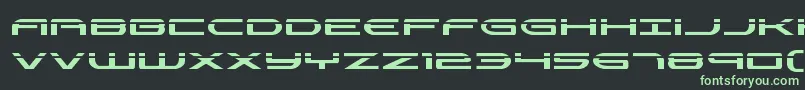 Antietamlaser Font – Green Fonts on Black Background