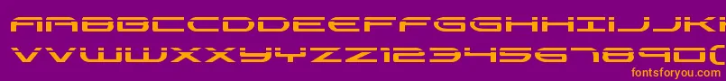 Antietamlaser Font – Orange Fonts on Purple Background