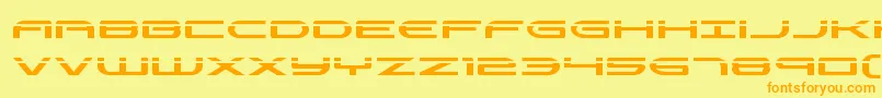 Antietamlaser Font – Orange Fonts on Yellow Background