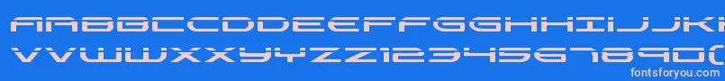 Antietamlaser Font – Pink Fonts on Blue Background