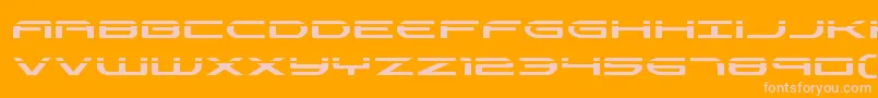 Antietamlaser Font – Pink Fonts on Orange Background