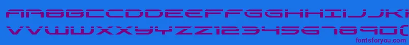 Antietamlaser Font – Purple Fonts on Blue Background