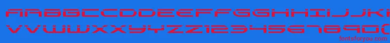 Antietamlaser Font – Red Fonts on Blue Background