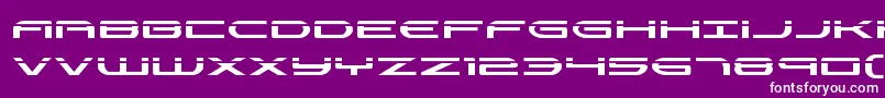 Antietamlaser Font – White Fonts on Purple Background